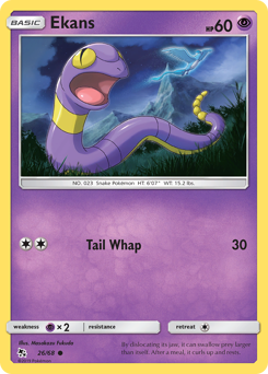Pokemon Hidden Fates Ekans - 26