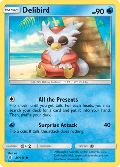 Pokemon Guardians Rising Delibird - 26