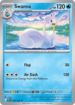 Pokemon White Flare Swanna - 26