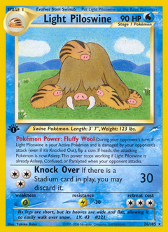Pokemon Neo Destiny Light Piloswine - 26