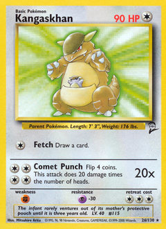 Pokemon Base Set 2 Kangaskhan - 26