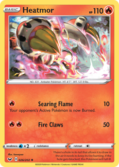 Pokemon Sword & Shield Heatmor - 26