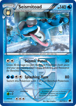 Pokemon Plasma Freeze Seismitoad - 26