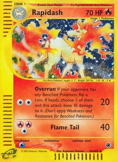 Pokemon Expedition Base Set Rapidash - 26