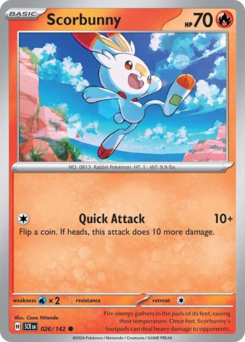 Pokemon Stellar Crown Scorbunny - 26