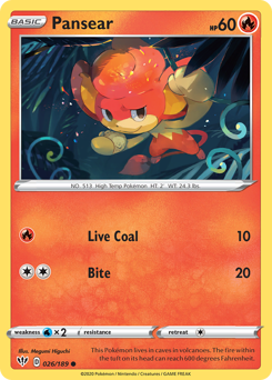 Pokemon Darkness Ablaze Pansear - 26