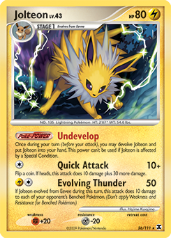 Pokemon Rising Rivals Jolteon - 26