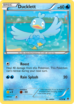 Pokemon Emerging Powers Ducklett - 26