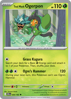 Pokemon Destined Rivals Teal Mask Ogerpon - 26