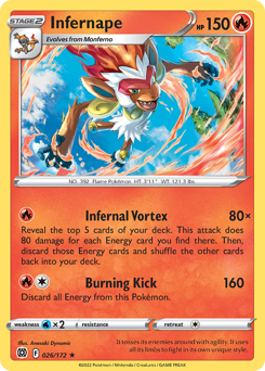 Pokemon Brilliant Stars Infernape - 26