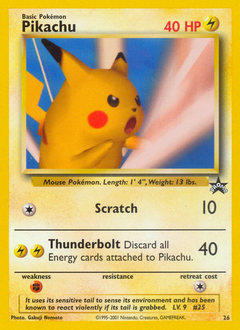 Pokemon Wizards Black Star Promos Pikachu - 26