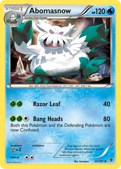 Pokemon Plasma Blast Abomasnow - 26