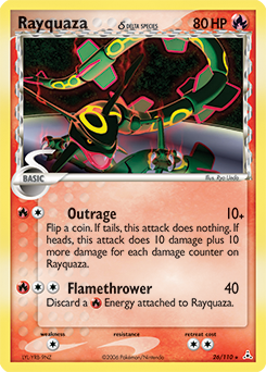 Pokemon Holon Phantoms Rayquaza δ - 26