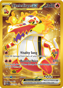 Pokemon Paldea Evolved Skeledirge ex - 272