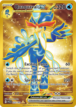 Pokemon Paldea Evolved Quaquaval ex - 273