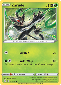 Pokemon Fusion Strike Zarude - 27