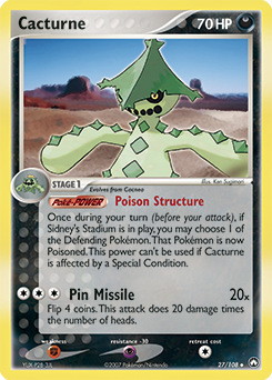 Pokemon Power Keepers Cacturne - 27