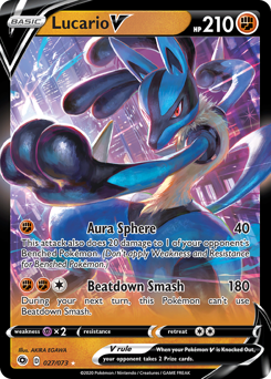 Pokemon Champion's Path Lucario V - 27