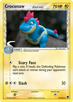 Pokemon Dragon Frontiers Croconaw δ - 27
