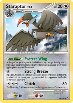 Pokemon Stormfront Staraptor - 27