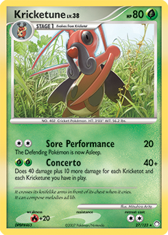 Pokemon Mysterious Treasures Kricketune - 27