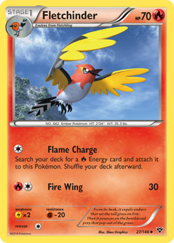 Pokemon XY Fletchinder - 27