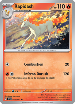 Pokemon Temporal Forces Rapidash - 27