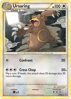 Pokemon HS—Unleashed Ursaring - 27