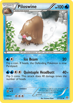 Pokemon Plasma Storm Piloswine - 27