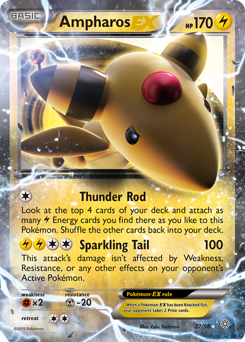 Pokemon Ancient Origins Ampharos-EX - 27