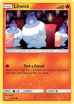 Pokemon Unified Minds Litwick - 27