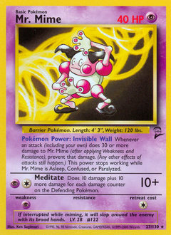 Pokemon Base Set 2 Mr. Mime - 27