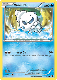 Pokemon Plasma Freeze Vanillite - 27