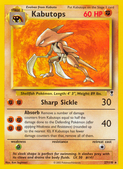 Pokemon Legendary Collection Kabutops - 27