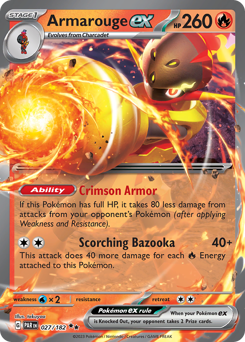 Pokemon Paradox Rift Armarouge ex - 27