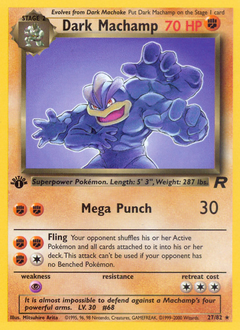 Pokemon Team Rocket Dark Machamp - 27
