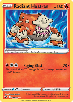Pokemon Astral Radiance Radiant Heatran - 27
