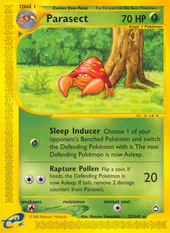 Pokemon Aquapolis Parasect - 27