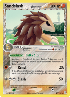 Pokemon Delta Species Sandslash δ - 27