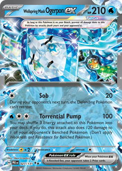 Pokemon Prismatic Evolutions Wellspring Mask Ogerpon ex - 27
