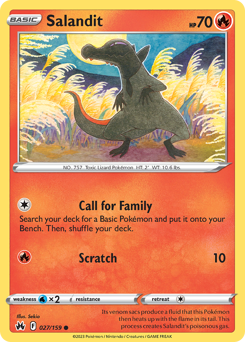 Pokemon Crown Zenith Salandit - 27