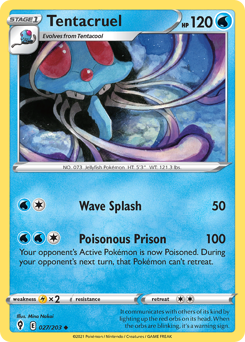 Pokemon Evolving Skies Tentacruel - 27