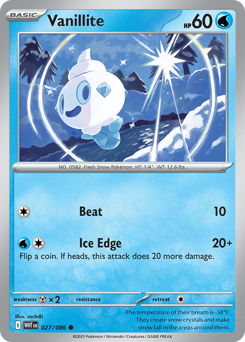 Pokemon White Flare Vanillite - 27