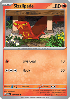 Pokemon Surging Sparks Sizzlipede - 27