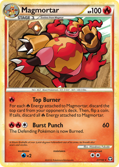 Pokemon HS—Triumphant Magmortar - 27