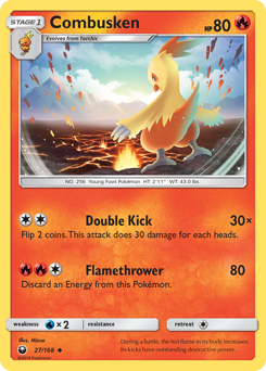 Pokemon Celestial Storm Combusken - 27