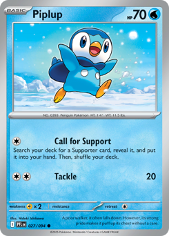 Pokemon Phantasmal Flames Piplup - 27