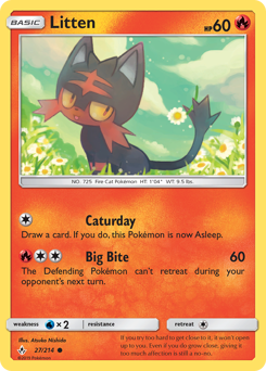 Pokemon Unbroken Bonds Litten - 27