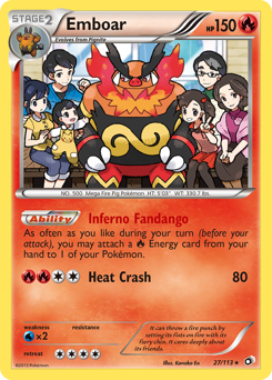 Pokemon Legendary Treasures Emboar - 27