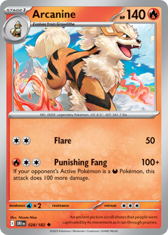 Pokemon Destined Rivals Arcanine - 28
